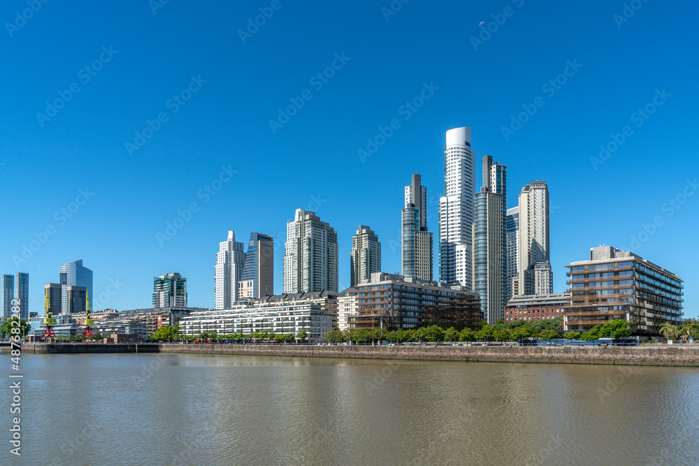 Argentina, Buenos Aires,  modern  buildings in the
Puerto Madero district.