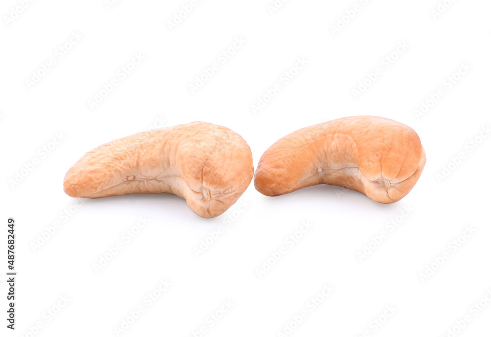Fototapeta premium Roasted cashew nut isolated on white background