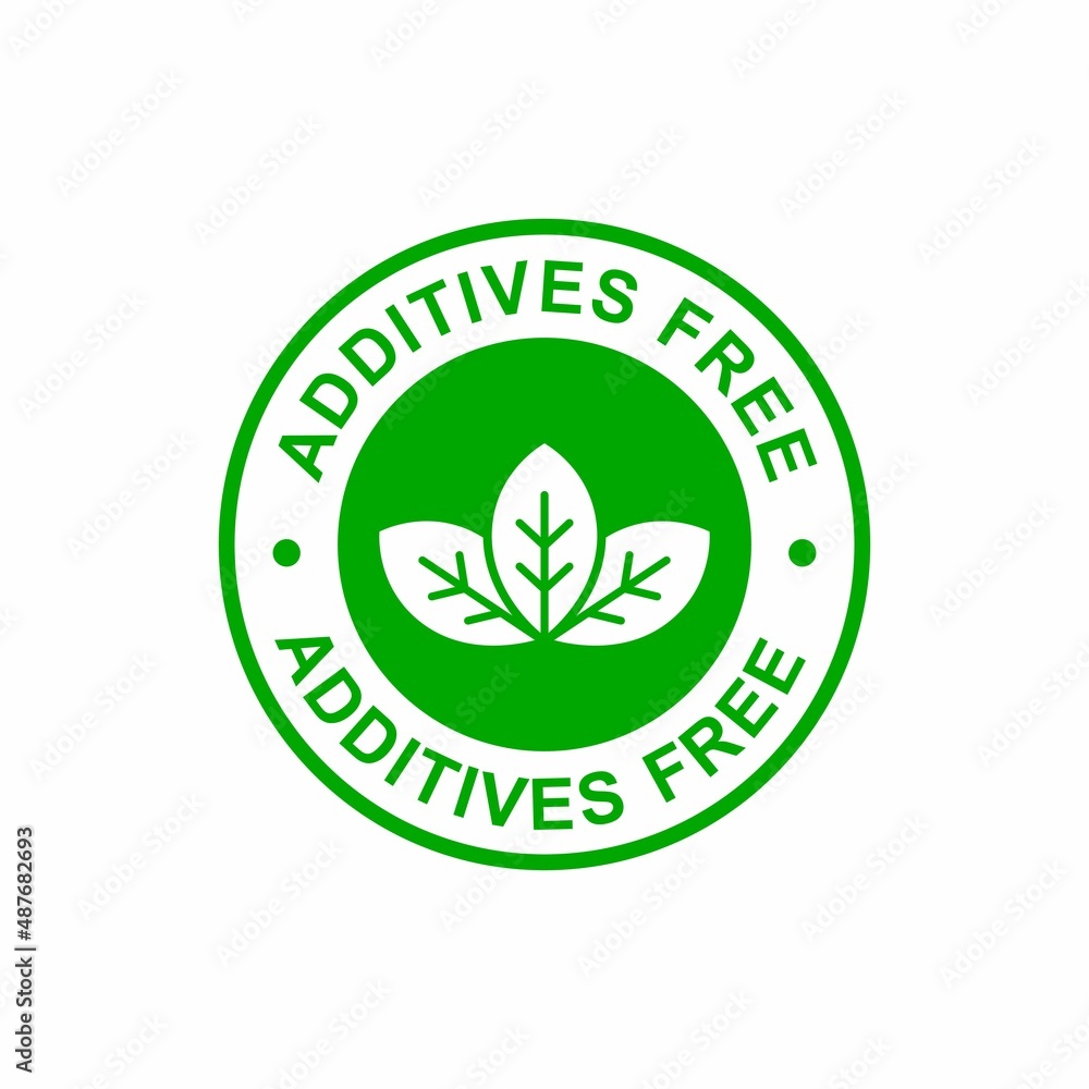 Additives free logo vector design. Suitable for product label Additives free logo vector design. Suitable for product label