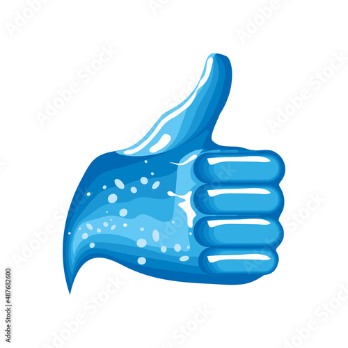 water hand like