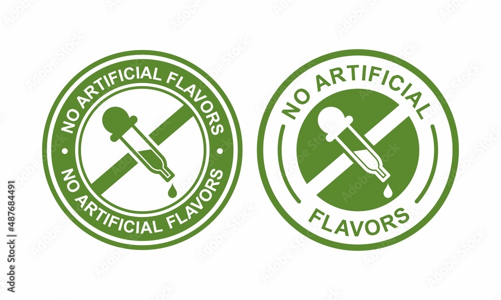 No artificial flavors design logo and badge No artificial flavors design logo and badge