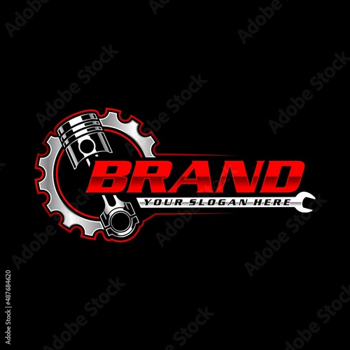 auto repair automotive logo template