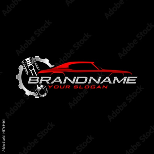 auto repair automotive logo template