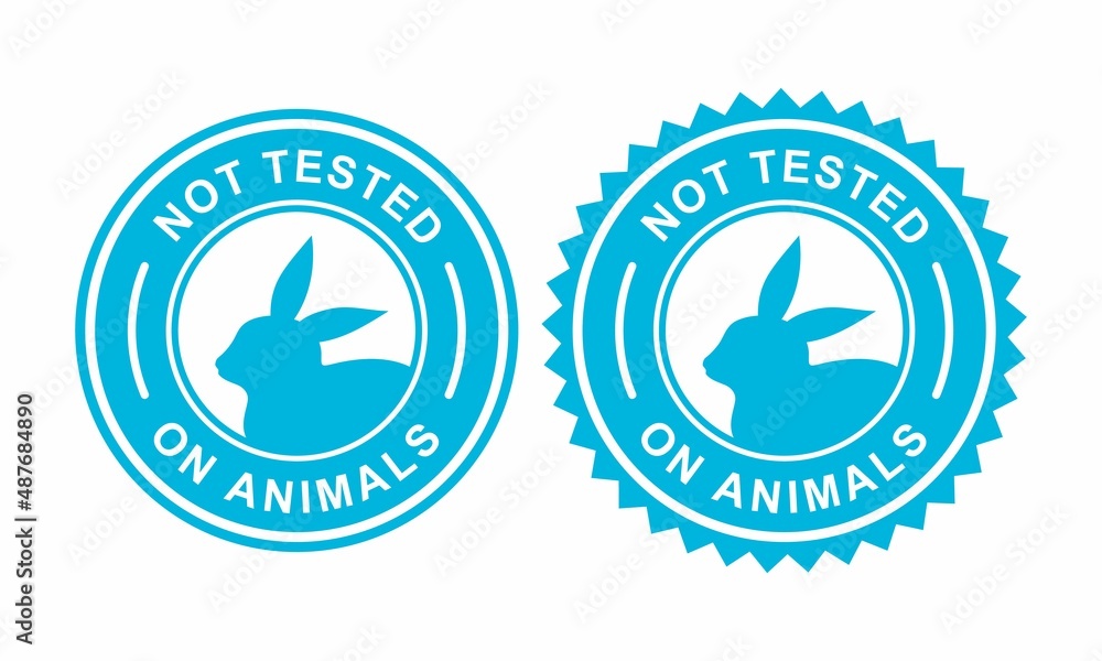 Not tested on animals badge logo design. Suitable for product label Not tested on animals badge logo design. Suitable for product label