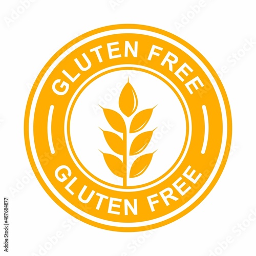 Gluten free logo design badge. Suitable for label product