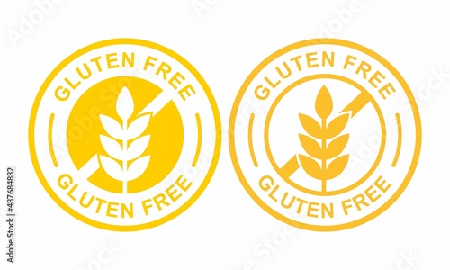 Gluten free logo design badge