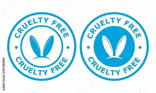 Cruelty free badge logo design. Suitable for product label