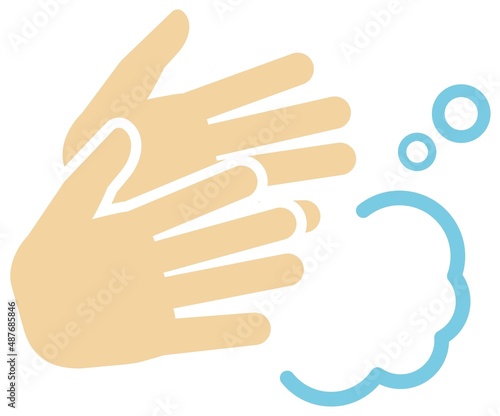 手を洗うピクトグラムイラスト