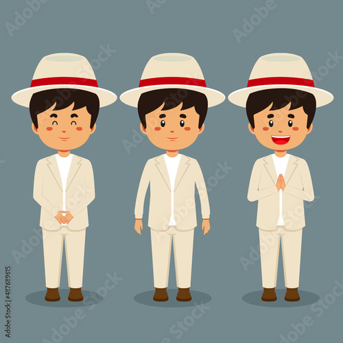 Brazil Character with Various Expression