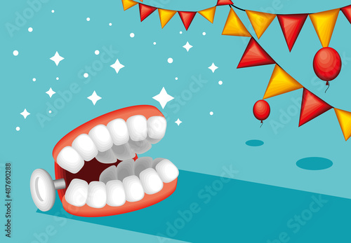 fools day chattering teeth prank