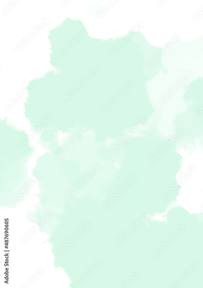 green pastel watercolor background