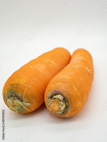 Fresh carrots just bought back