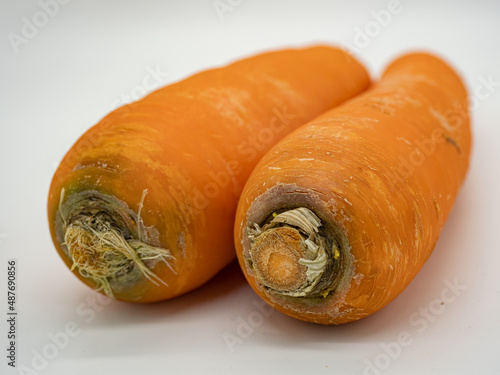 Fresh carrots just bought back