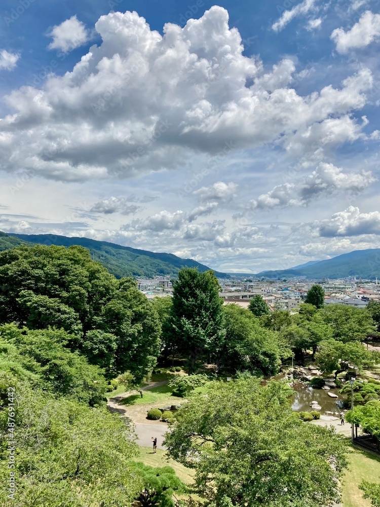 View from a Japanese castle
