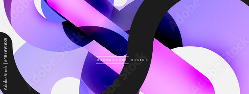 Circle abstract background. Vector illustration for wallpaper banner background card or landing page