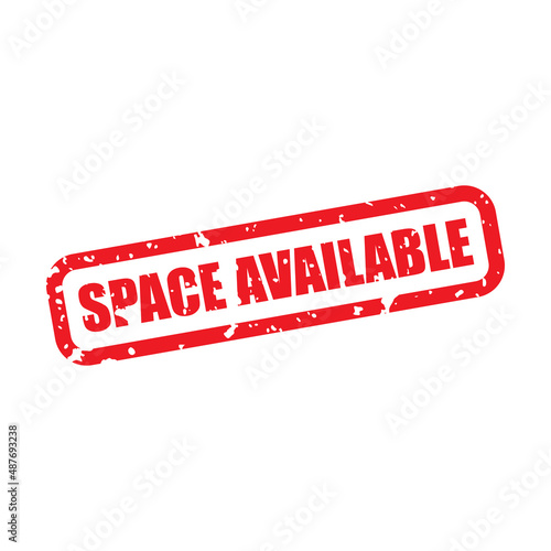 Vector Space Available Grunge Label