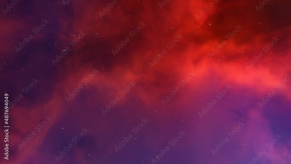 Naklejka premium Colorful smoke clouds on dark background 3d render