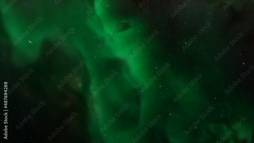 Obraz premium Colorful smoke clouds on dark background 3d render