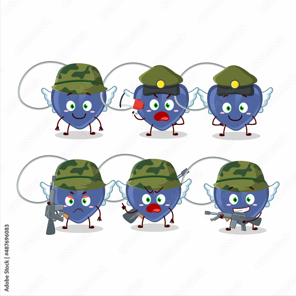 A charming soldier angel heart necklace cartoon picture bring a gun machine A charming soldier angel heart necklace cartoon picture bring a gun machine