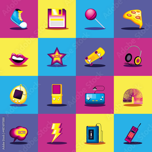 icons of gadgets of the 90s