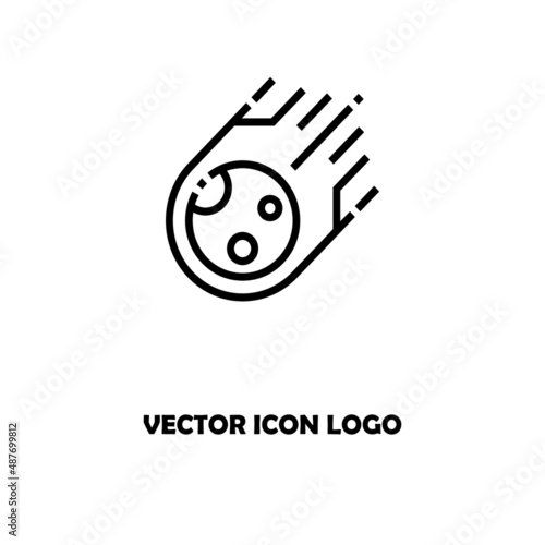 ASTEROID AND STAR LOGO VECTOR