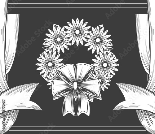 funeral floral wreath