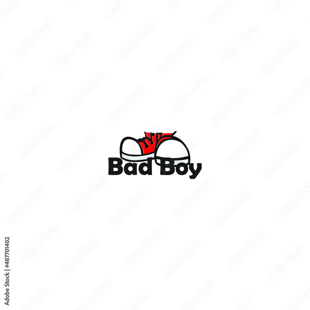 bad boy club and bad boys logo design illustration and template