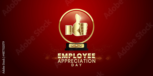 Employee Appreciation Day. Template for background, banner, card, poster