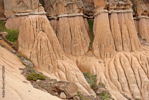Eroded formations in Wheeler Geological area near Creede Colorado
