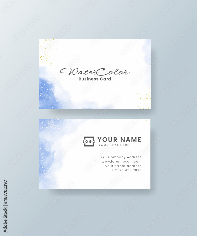 Fototapeta premium Wedding invitation with abstract watercolor background