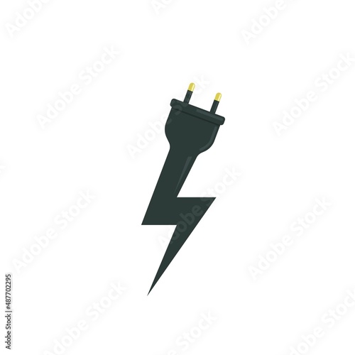 electric cord power concept design icon  vector illustration photo