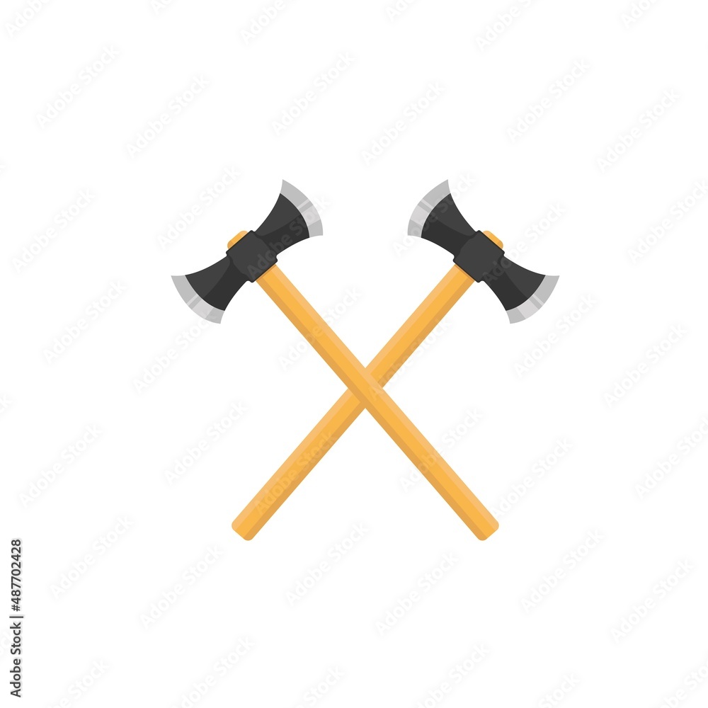 crossed axe icon vector illustration design template crossed axe icon vector illustration design template