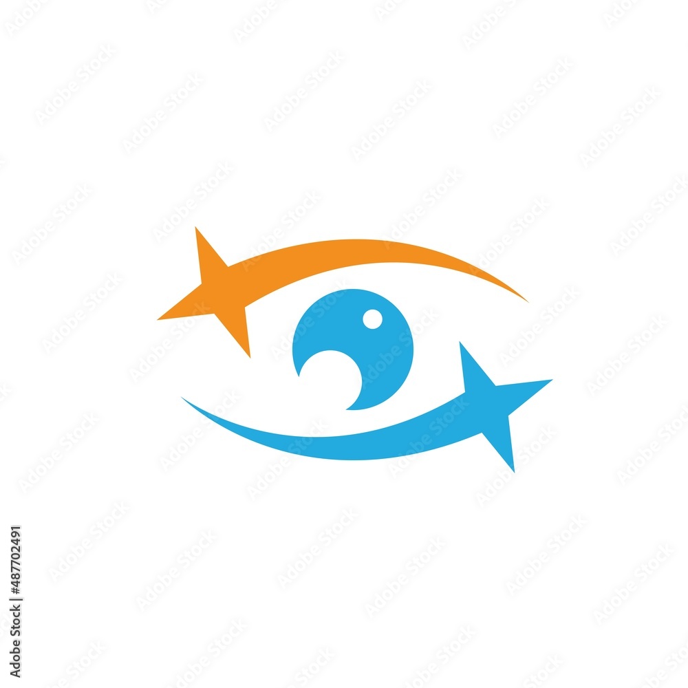 star eye icon vector illustration design template star eye icon vector illustration design template
