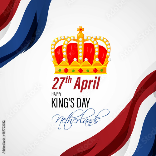 Vector Illustration of Netherland King's Day