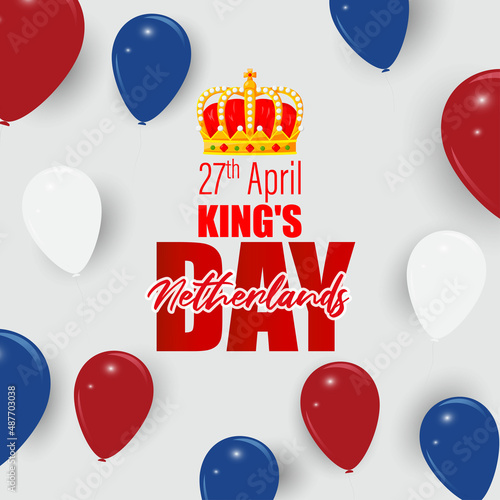 Vector Illustration of Netherland King's Day