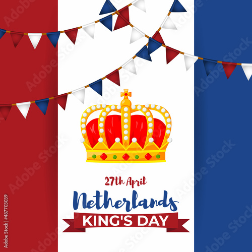 Vector Illustration of Netherland King's Day