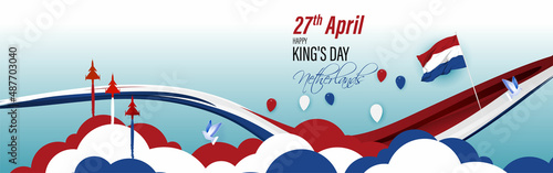 Vector Illustration of Netherland King's Day
