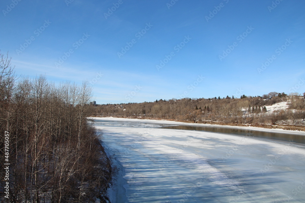 landscape with river, Capilano Park, Edmonton, Alberta landscape with river, Capilano Park, Edmonton, Alberta