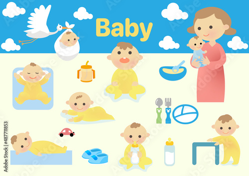 赤ちゃんの離乳食・哺乳瓶・ハイハイ・寝かしつけ・子育て・育児