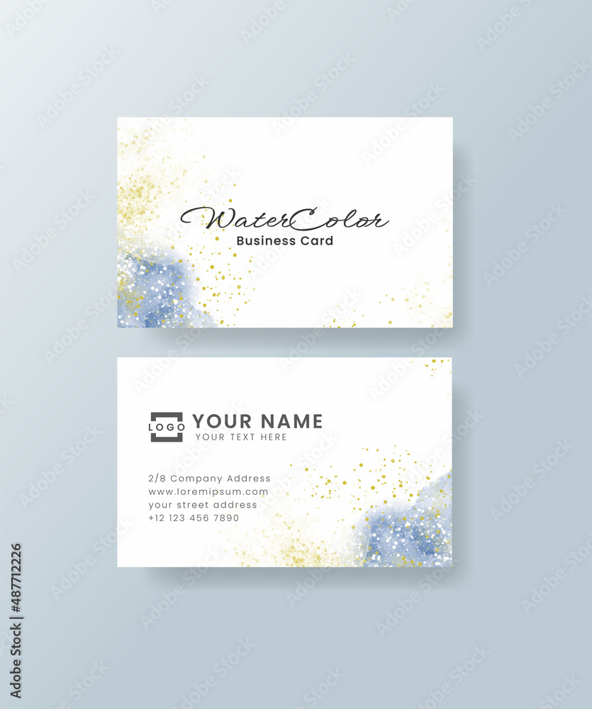 Watercolor business card Watercolor business card