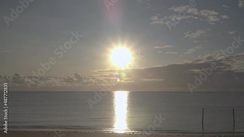 Sun Shining Bright On The Beach