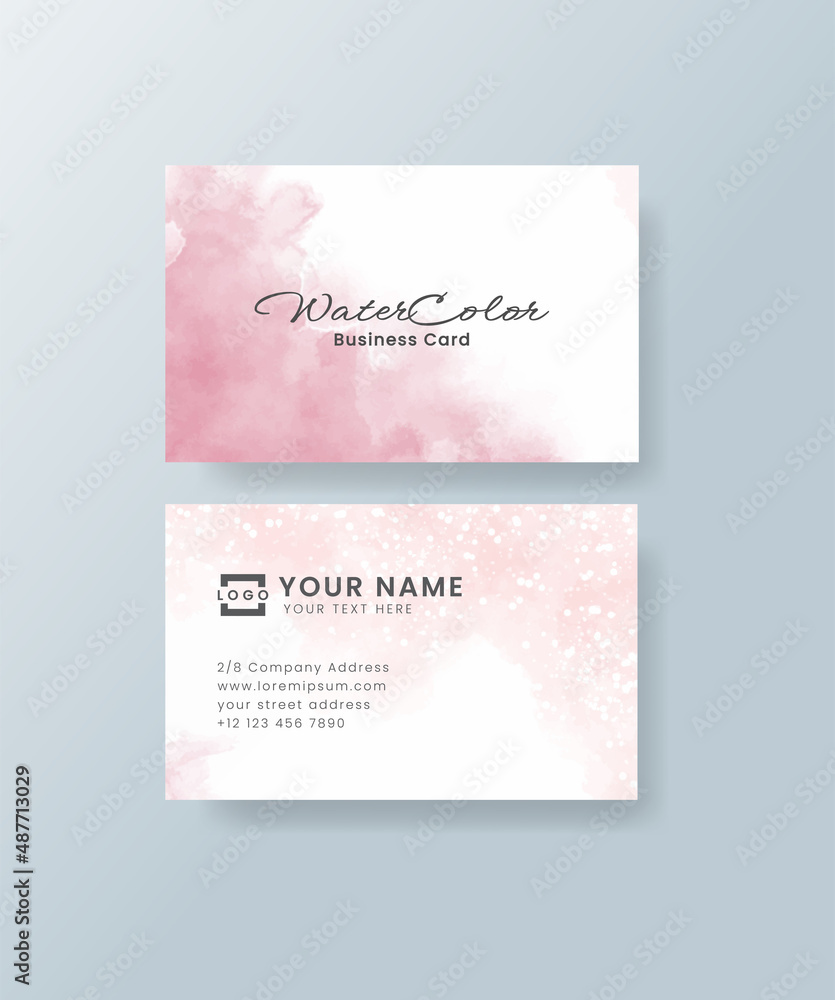 Watercolor business card