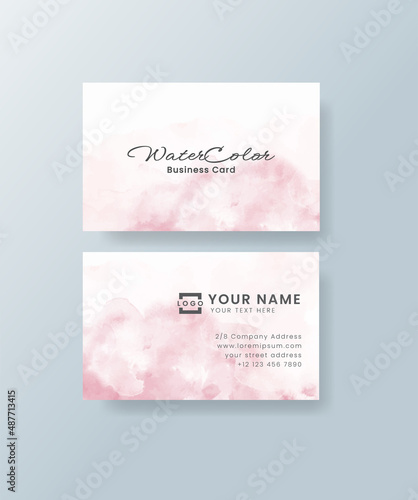 Watercolor business card