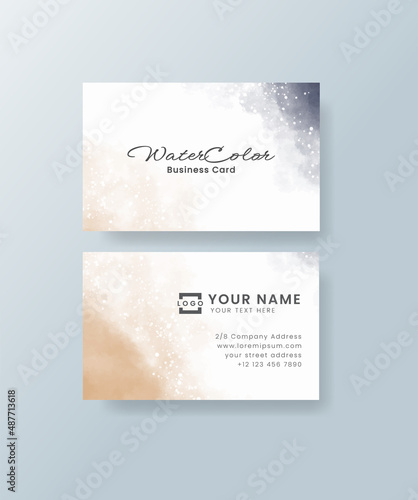 Watercolor business card