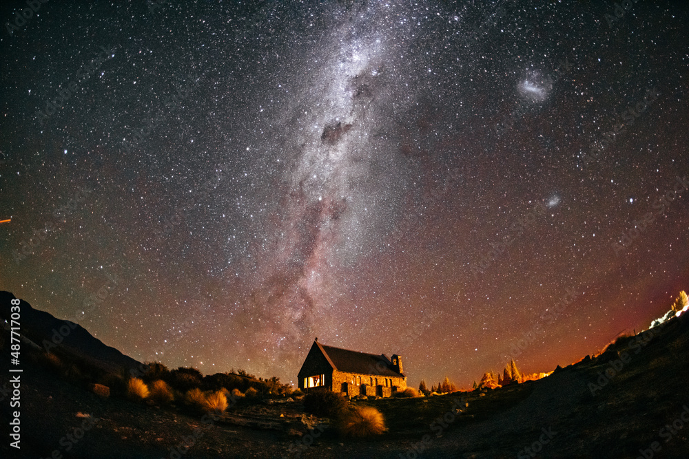 Fototapeta premium ニュージーランドテカポの星空