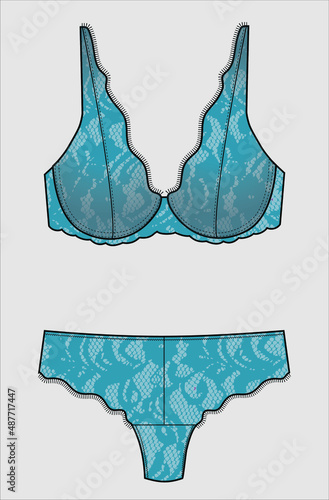 LACE BRA PANTY SET FOR WOMEN