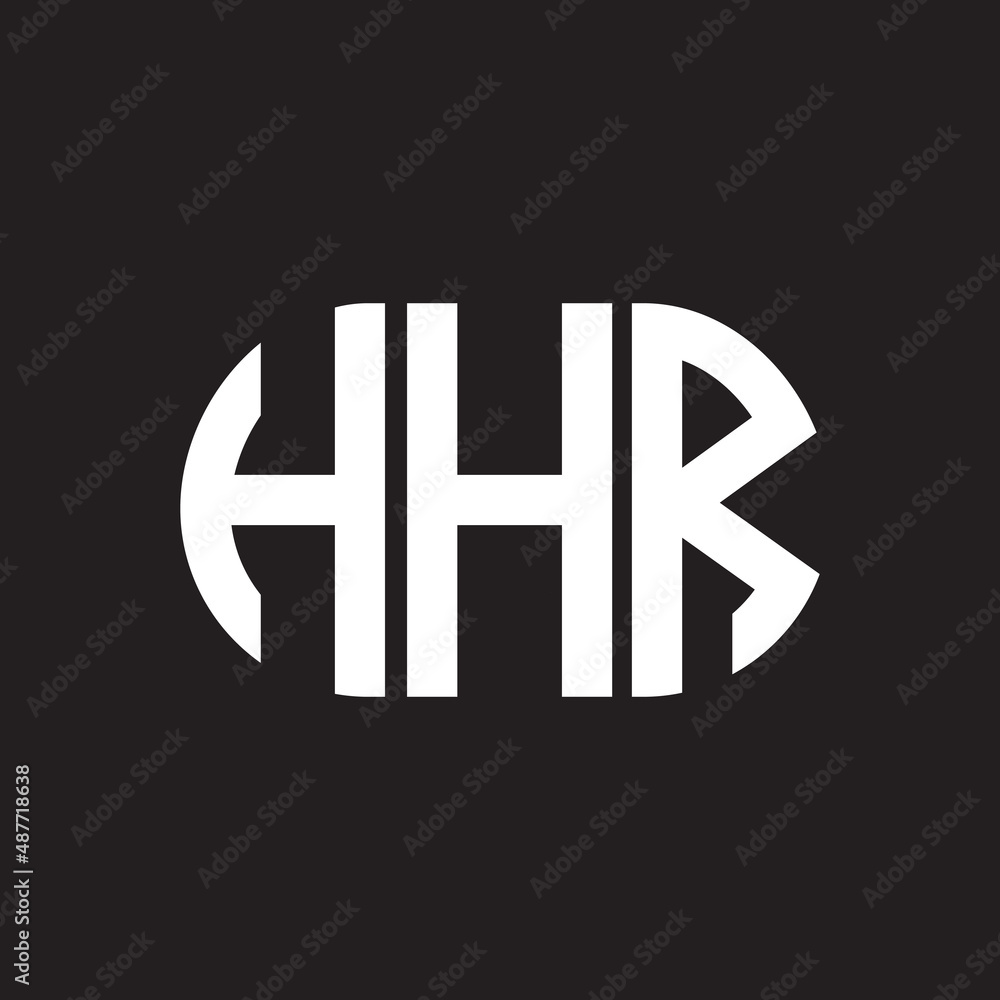 HHR letter logo design on black background. HHR creative initials letter logo concept. HHR letter design. HHR letter logo design on black background. HHR creative initials letter logo concept. HHR letter design.