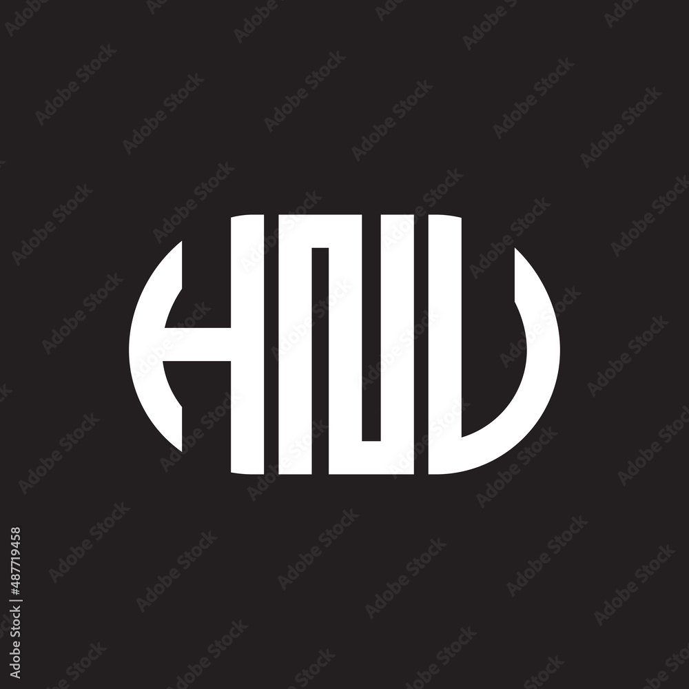 HNU letter logo design on black background. HNU creative initials letter logo concept. HNU letter design. HNU letter logo design on black background. HNU creative initials letter logo concept. HNU letter design.