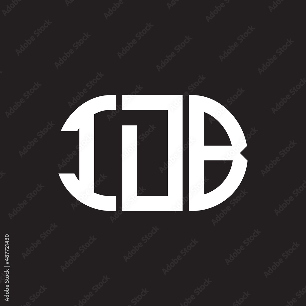 IDB letter logo design on black background. IDB creative initials letter logo concept. IDB letter design. IDB letter logo design on black background. IDB creative initials letter logo concept. IDB letter design.