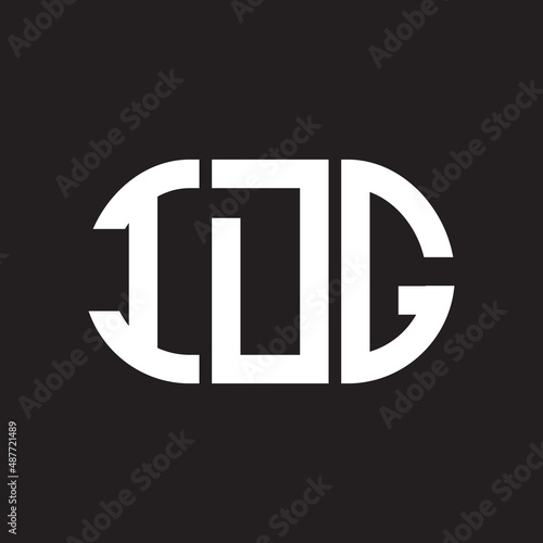 IDG letter logo design on black background. IDG creative initials letter logo concept. IDG letter design. photo